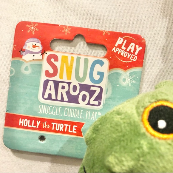 SNUGAROOZ “Holly” The Turtle Crinkle Dog Toy Christmas Plush NWT - Picture 8 of 8